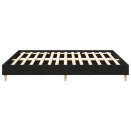 Berkfield Home Beautiful Bed Frame Black Oak 180x200 cm Engineered Wood - thumbnail 6
