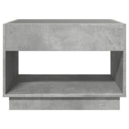 Berkfield Home Coffee Table with Infinity LED Concrete Grey 70x50x50 cm - Size: 70 x 50 x 50 cm - thumbnail 6