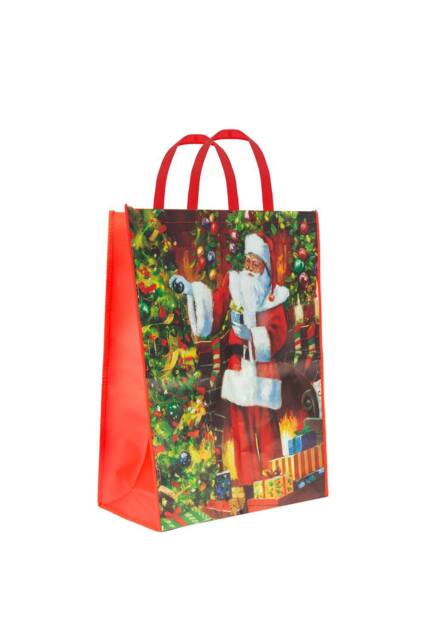 VFM e-Store Christmas Bag Jumbo Gift Bag X 1 48cm x 67cm x 16cm Santa Jumbo in Red - Size: 48 cm x 67 cm x 16 cm - image 1