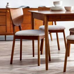 Cheshire Brentwood Elegant Dining Chairs - Set of 2 in Light Grey - thumbnail 4