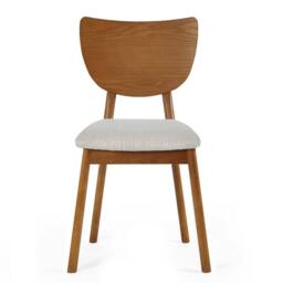 Cheshire Brentwood Elegant Dining Chairs - Set of 2 in Light Grey - thumbnail 3