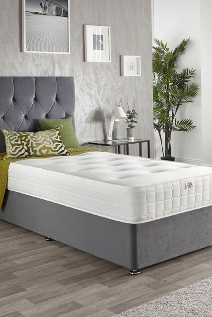 Aspire Cool Touch Classic Bonnell Roll Mattress in White - Size: Small Double - image 1