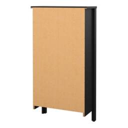 Wyld Haus Gossmere Matt Black 2 Door Shoe Cabinet - thumbnail 5