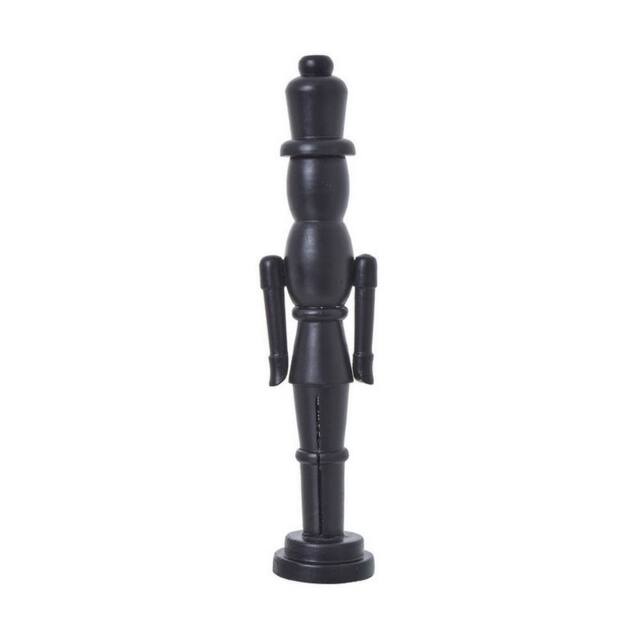 Lemon Pavilion Furniture and Decor Minimalist Nutcracker Decoration - Wood - L10 x W12 x H50 cm - Black - image 1