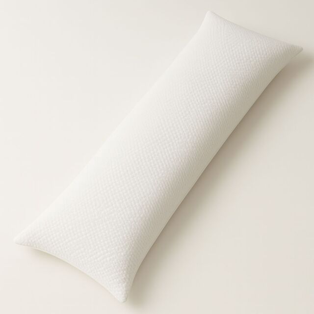 Aamira Bolster Long Full Body Cushion Pillow 120x40cm, Orthopaedic Shredded Memory Foam, Pregnancy & Side Sleepers Washable Cover - Size: 120x40 cm - image 1