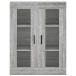 Berkfield Home Wall Mounted Cabinet Grey Sonoma 69.5x34x90 cm - thumbnail 7