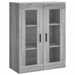 Berkfield Home Wall Mounted Cabinet Grey Sonoma 69.5x34x90 cm - thumbnail 3