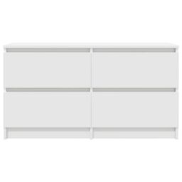 Berkfield Home TV Cabinet White 100x35x54 cm Engineered Wood - Size: 100 x 35 x 54 cm - thumbnail 6