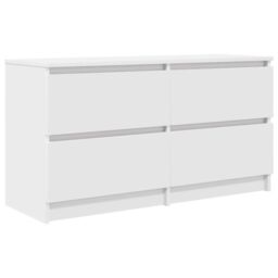 Berkfield Home TV Cabinet White 100x35x54 cm Engineered Wood - Size: 100 x 35 x 54 cm - thumbnail 2