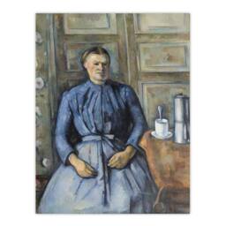 Artery8 Paul Cezanne Framed Wall Art Print Woman with a Coffeepot Portrait - Size: A4 - thumbnail 3