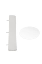 Living and Home 30x100cm Cylinder Pedestal Stand Paper Foldable Support Columns for Parties Weddings Reception Decoration in White - Size: 30x100 cm - thumbnail 7