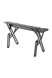Living and Home 140*60*80cm Office Gaming Desk with LED Lights & Monitor Stand in Black - thumbnail 7