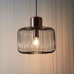 Loops Hanging Ceiling Pendant Light ANTIQUE COPPER WIRE Shade Modern Lamp Bulb Holder - thumbnail 4