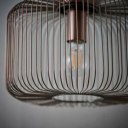 Loops Hanging Ceiling Pendant Light ANTIQUE COPPER WIRE Shade Modern Lamp Bulb Holder - thumbnail 5