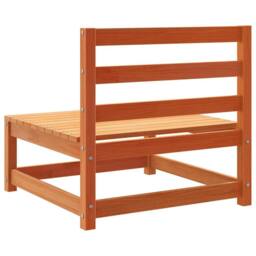 Berkfield Home Garden Sofas Armless 3 pcs Wax Brown 70x70x67 cm Solid Wood Pine - Size: 70 x 70 x 67 cm - thumbnail 8