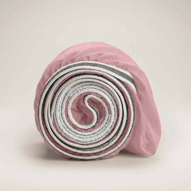 Bedable 100% Cotton Deep Fitted Sheet (up to 36cm) - Percale Cooling Sheets in Pink - Size: Double Fitted - image 1