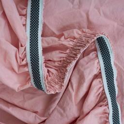 Bedable 100% Cotton Deep Fitted Sheet (up to 36cm) - Percale Cooling Sheets in Pink - Size: Double Fitted - thumbnail 3