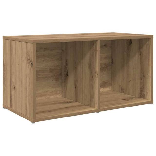 Berkfield Home TV Cabinet with Storage Artisan oak Engineered Wood in Brown - image 1