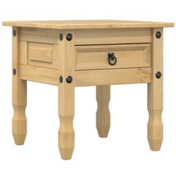 Berkfield Home Side Table Corona 50x50x50 cm Solid Wood Pine in Brown - Size: 50 x 50 x 50 cm - thumbnail 2