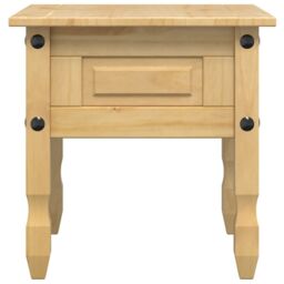Berkfield Home Side Table Corona 50x50x50 cm Solid Wood Pine in Brown - Size: 50 x 50 x 50 cm - thumbnail 5