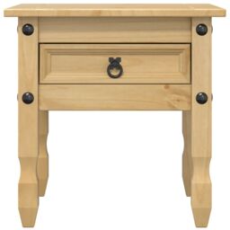 Berkfield Home Side Table Corona 50x50x50 cm Solid Wood Pine in Brown - Size: 50 x 50 x 50 cm - thumbnail 4