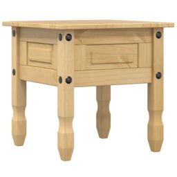 Berkfield Home Side Table Corona 50x50x50 cm Solid Wood Pine in Brown - Size: 50 x 50 x 50 cm - thumbnail 6