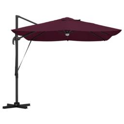 Berkfield Home Cantilever Umbrella - Bordeaux Red Bordeaux red Metal & Fabric in Burgundy - thumbnail 7