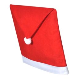 Berkfield Home 6 Santa Claus Hat Chair Back Covers in Red - thumbnail 3