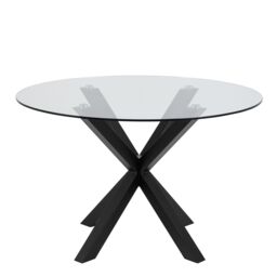 Furniture To Go Heaven Round Dining Table with Ceramic/Glass/Marble Top 119cm in Light Oak - thumbnail 2