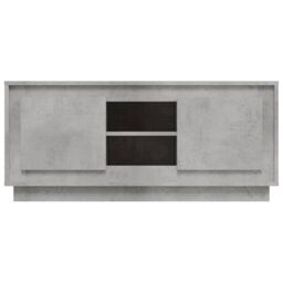 Berkfield Home TV Cabinet Concrete Grey 102x35x45 cm Engineered Wood - Size: 102 x 35 x 45 cm - thumbnail 6