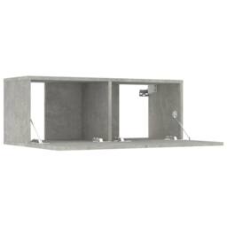 Berkfield Home TV Cabinets 2 pcs Concrete Grey 80x30x30 cm Engineered Wood - Size: 80 x 30 x 30 cm - thumbnail 7