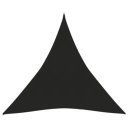 Berkfield Home Sunshade Sail 160 g/m ² Black 4x4x4 m HDPE - thumbnail 2