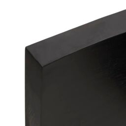 Berkfield Home Table Top Dark Grey 100x60x(2-6) cm Treated Solid Wood Live Edge in Brown - thumbnail 6