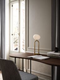 Nordlux Shapes Table Lamp Brass Metal Livingroom E27 Switch in Gold - thumbnail 4