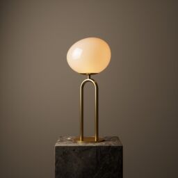 Nordlux Shapes Table Lamp Brass Metal Livingroom E27 Switch in Gold - thumbnail 5