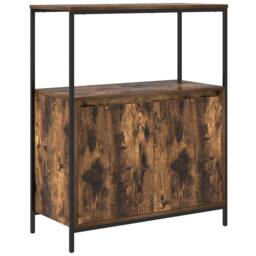 Berkfield Home 5-Piece Bathroom Furniture Set in Smoked Oak Engineered Wood in Brown - thumbnail 9