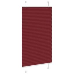 Berkfield Home Pleated Blind Bordeaux Red 75x150 cm Fabric Width 74.4 cm Polyester - thumbnail 3