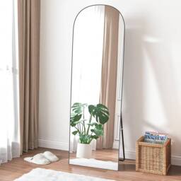 Gartistgo 162x52cm Full Length Mirror Floor Standing or Wall Mounted in Black - Size: 162x52 cm - thumbnail 1