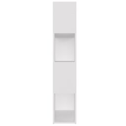 Berkfield Home Book Cabinet Room Divider White 80x24x124.5 cm Engineered Wood - thumbnail 6