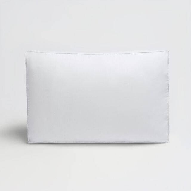 OHS Pillow Head Support Box Cushion Hotel Quality Cotton Breathable in White - Size: Standard Pillow Case - image 1