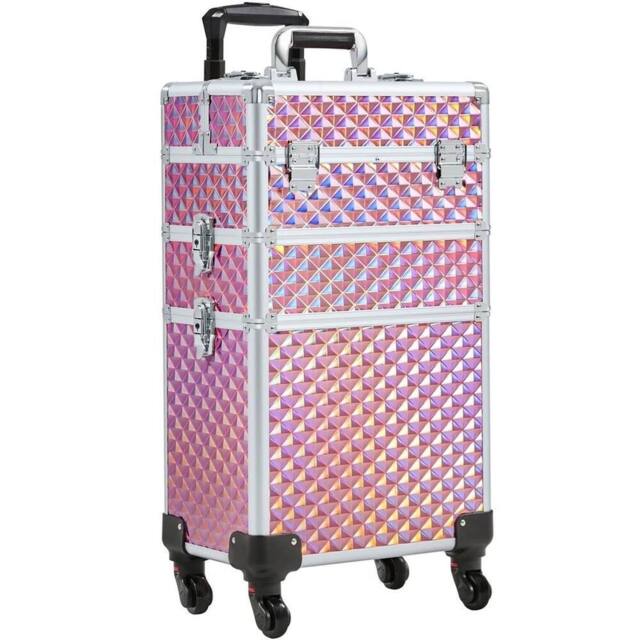 Kelvenix Rolling Makeup Case 3 in 1 Box pink - image 1