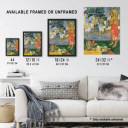 "Artery8 Hail Mary La Orana Maria Paul Gauguin Wall Art Poster Print - Size: W24"" x H32""" - thumbnail 3