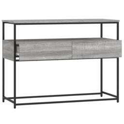 Berkfield Home Console Table Grey Sonoma 100x40x75 cm Engineered Wood - Size: 100 x 40 x 75 cm - thumbnail 5