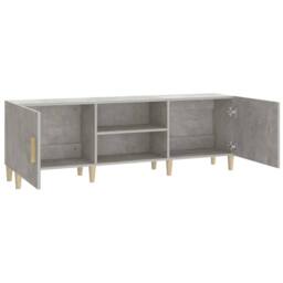 Berkfield Home TV Cabinet Concrete Grey 150x30x50 cm Engineered Wood - Size: 150 x 30 x 50 cm - thumbnail 6
