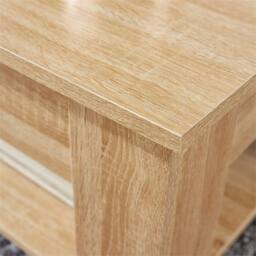 Nordara Oak Wooden Lift Top Coffee Table With Storage & Shelf in Brown - Size: 120 cm x 70 cm - thumbnail 3