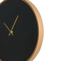 Wyld and Coco Wall Clock - Black MDF Gold-tone Frame and Hands - thumbnail 5