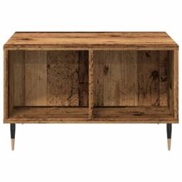 Berkfield Home Coffee Table Old Wood 60x50x36.5 cm Engineered Wood in Brown - thumbnail 4