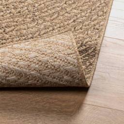 Berkfield Home Rug 80x150 cm Jute Look Indoor & Outdoor in Brown - Size: 100 cm diameter - thumbnail 7