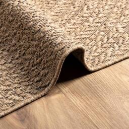 Berkfield Home Rug 80x150 cm Jute Look Indoor & Outdoor in Brown - Size: 100 cm diameter - thumbnail 6