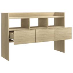 Berkfield Home Sideboard Sonoma Oak 105x30x70 cm Engineered Wood in Brown - Size: 105 x 30 x 70 cm - thumbnail 5